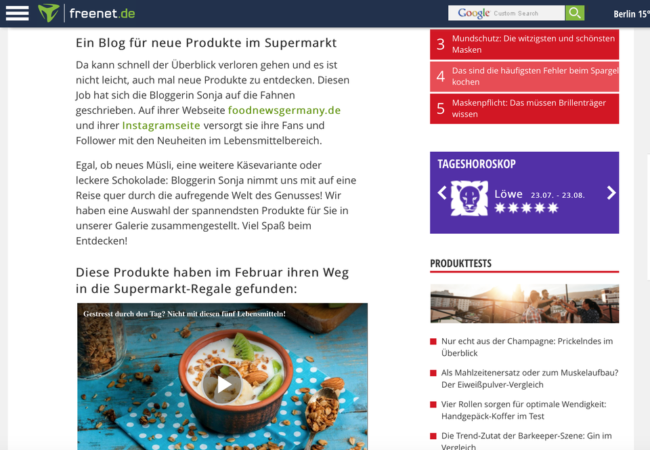 freenet.de Foodnewsgermany