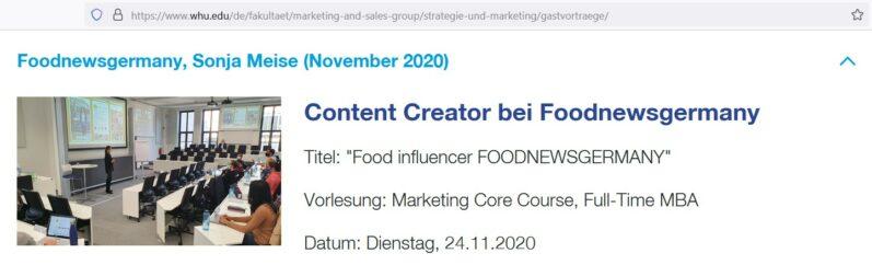 WHU Vortrag Foodnewsgermany 2020